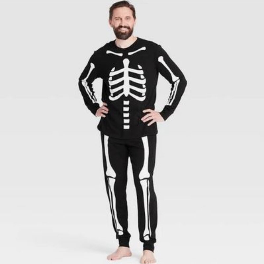 Men's 2-piece Family Skeleton Sleep Set - L